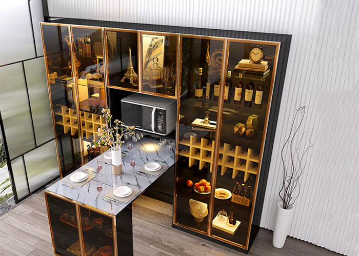 Top 10 mẫu tủ rượu cánh kính đẹp, hiện đại và sang trọng